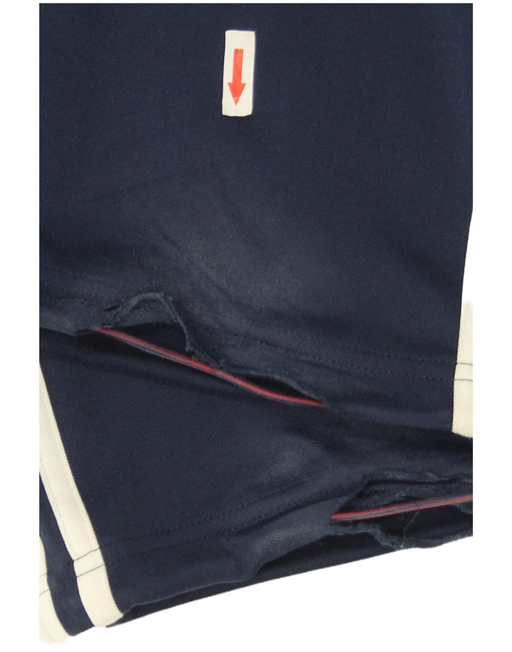 Adidas Mens Full Tracksuit UK 36/38 Pequeno Azul Marinho Colorblock Poliéster