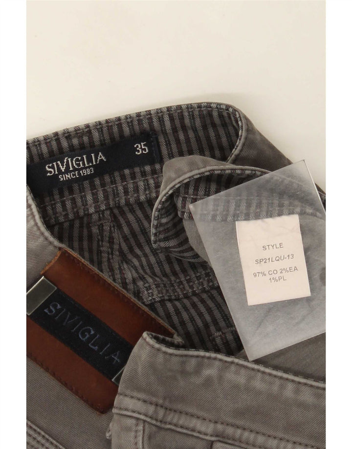 Calça jeans reta masculina SIVIGLIA W35 L30 algodão cinza
