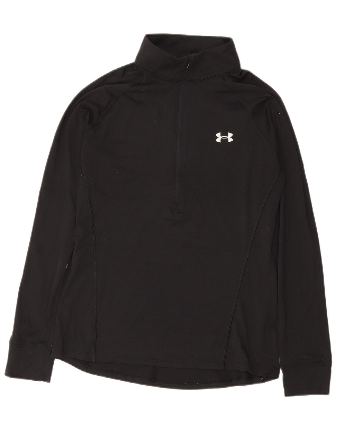 UNDER ARMOUR Feminino pulôver com zíper e gola alta Reino Unido 12 médio preto