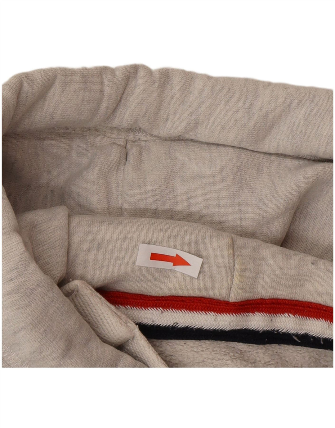 Suéter feminino Superdry com capuz e zíper gráfico UK 14 algodão cinza médio