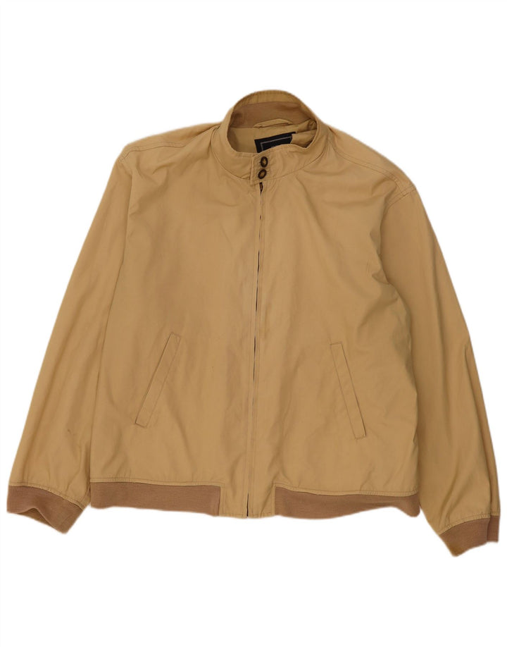 Jaqueta bomber masculina SEA BARRIER de ajuste solto Reino Unido 40 poliéster bege grande