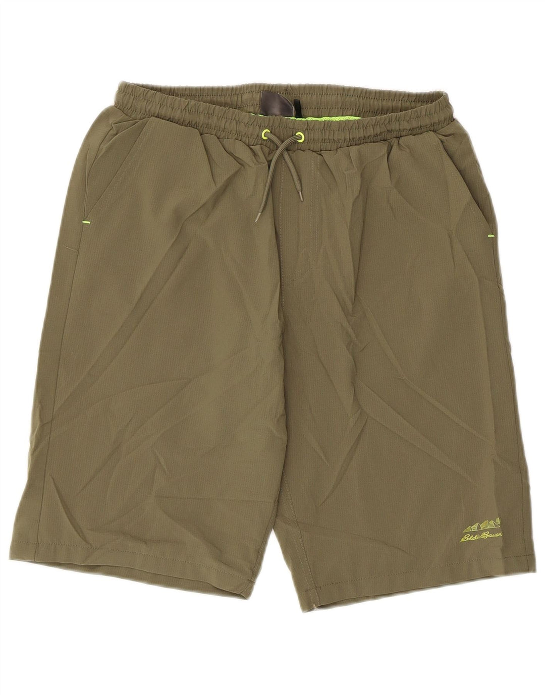 Eddie Bauer Boys Sport Shorts 15-16 Anos XL Cáqui Poliéster