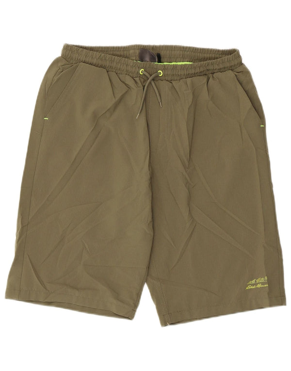 Eddie Bauer Boys Sport Shorts 15-16 Anos XL Cáqui Poliéster