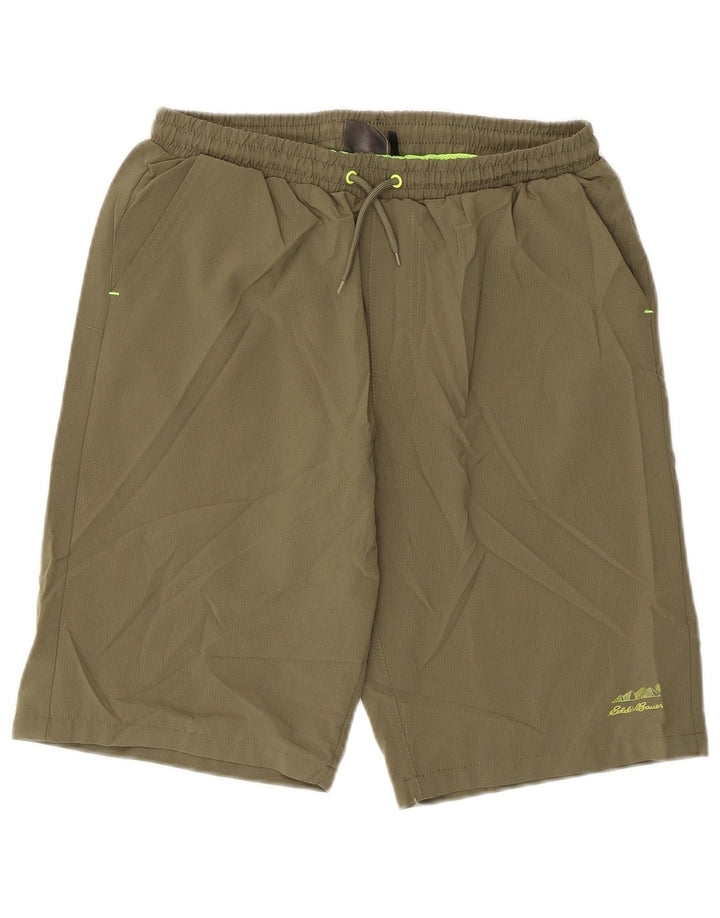Eddie Bauer Boys Sport Shorts 15-16 Anos XL Cáqui Poliéster