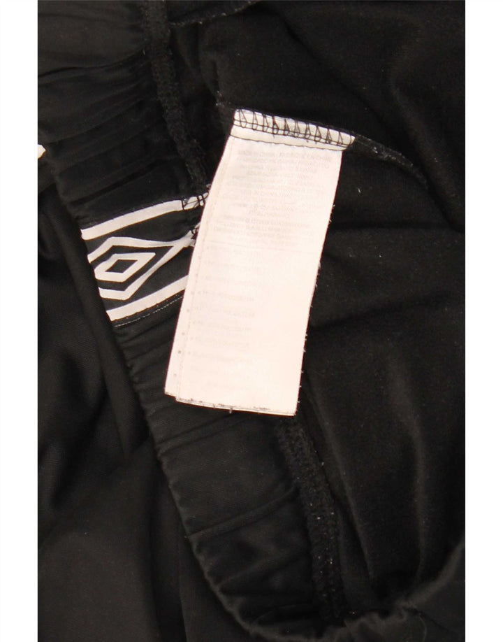Umbro Mens Graphic Tracksuit Calças Grande Poliéster Preto