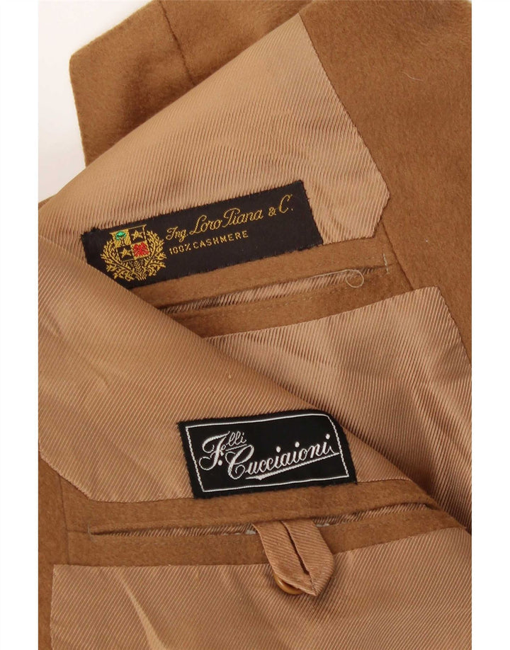 Jaqueta Blazer Masculina Ing Loro Piona & Co. Reino Unido 40 Caxemira Marrom Grande