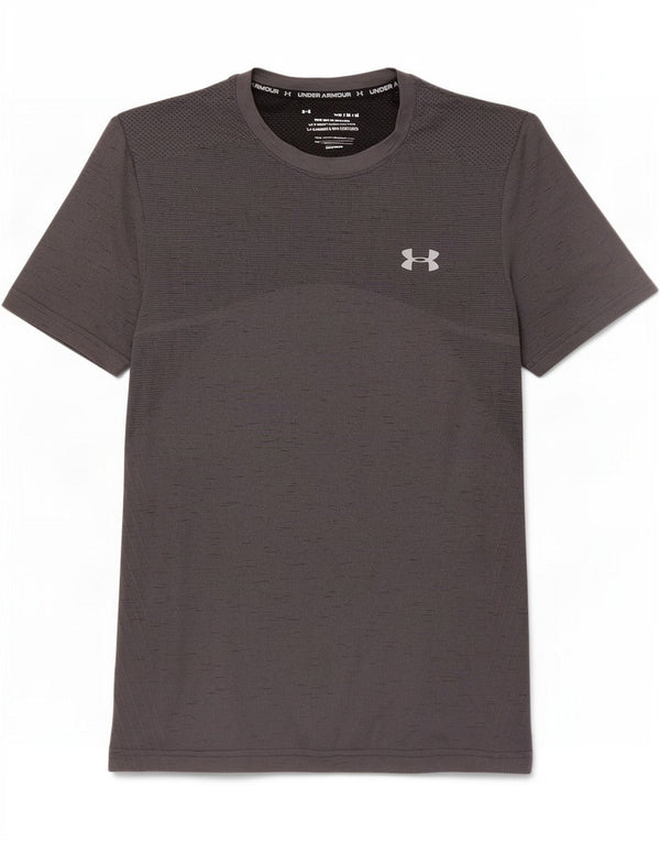Camiseta masculina Under Armour cinza médio manchado