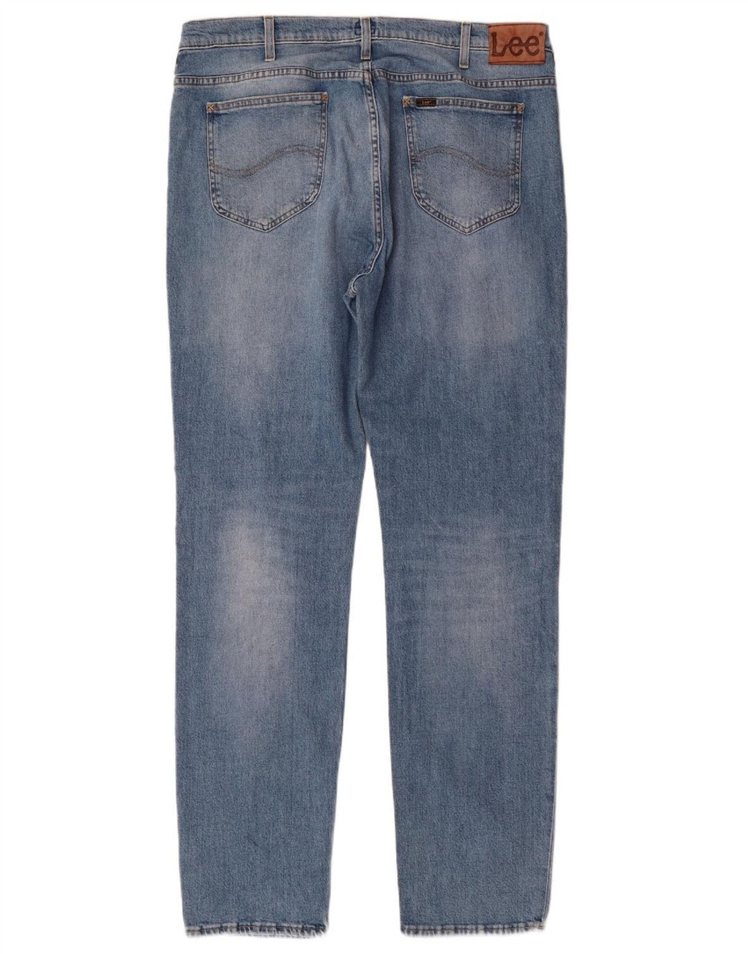 LEE Mens Rider Slim Jeans W40 L34 Azul Algodão