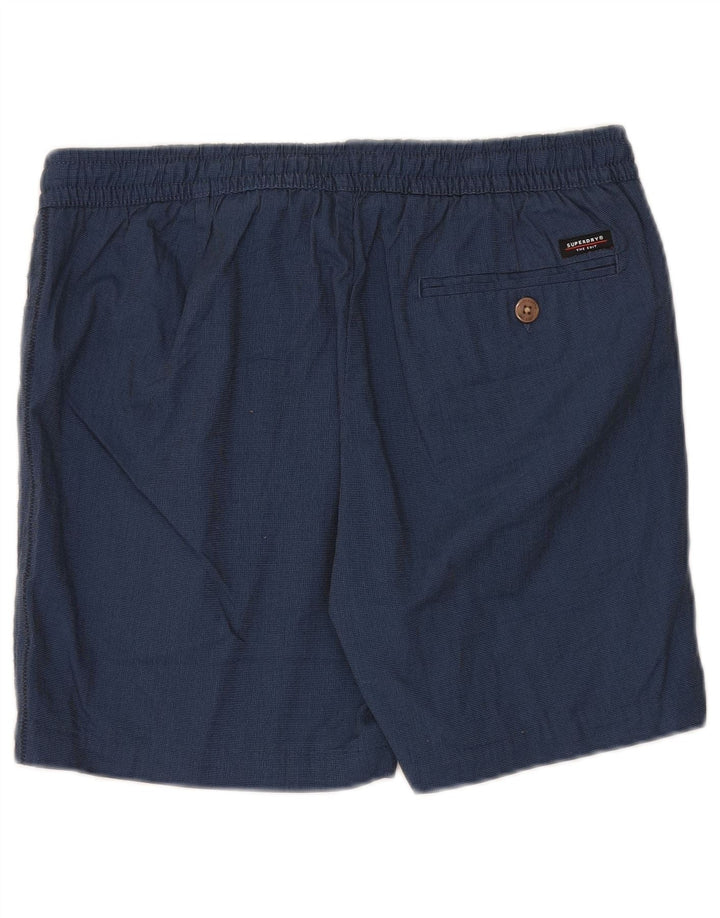 Superdry Mens Chino Shorts Médio W32 Azul Marinho Algodão