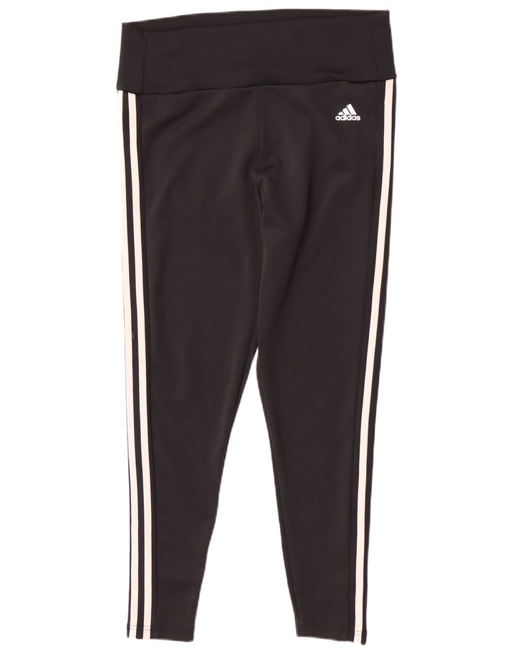 Leggings Adidas Aeroready Femininas UK 16/18 Grande Poliéster Preto