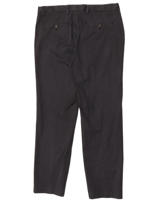 Calça masculina Marks & Spencer sob medida W34 L31 algodão preto