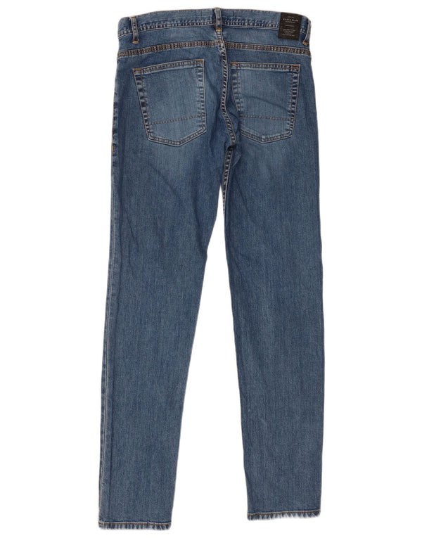 Zara Mens Slim Jeans EU 40 Médio W31 L32 Azul Algodão