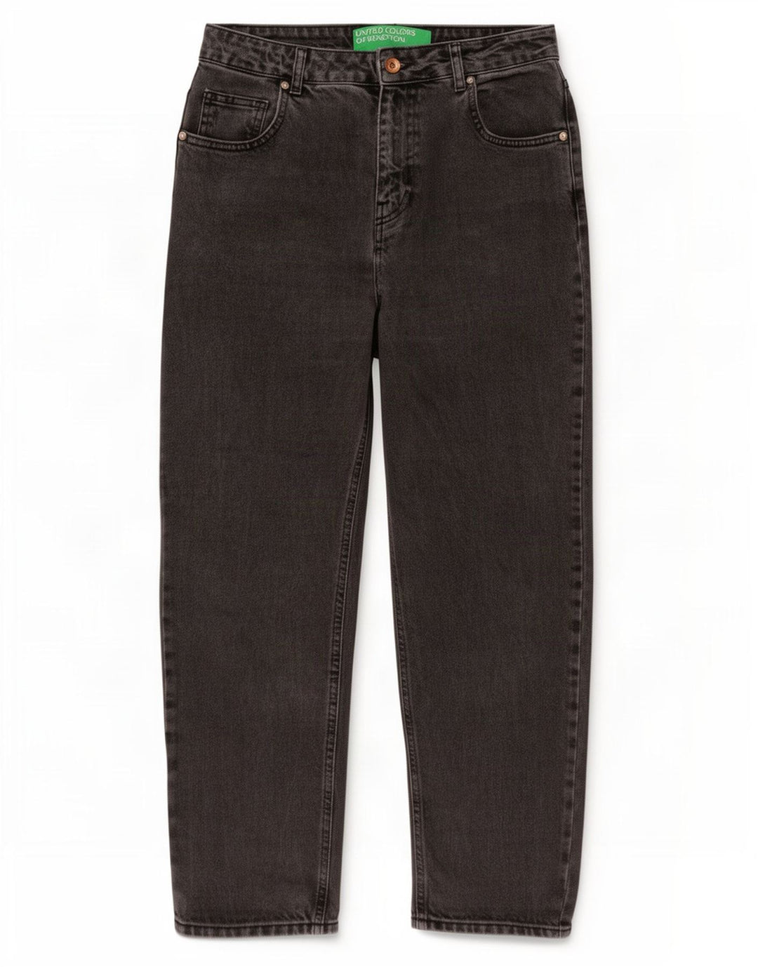 Benetton Jeans Tapered Feminino W30 L27 Algodão Cinza