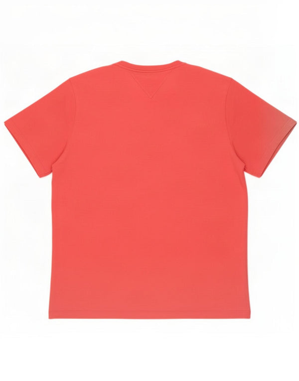 Camiseta feminina Tommy Hilfiger UK 16 grande algodão rosa