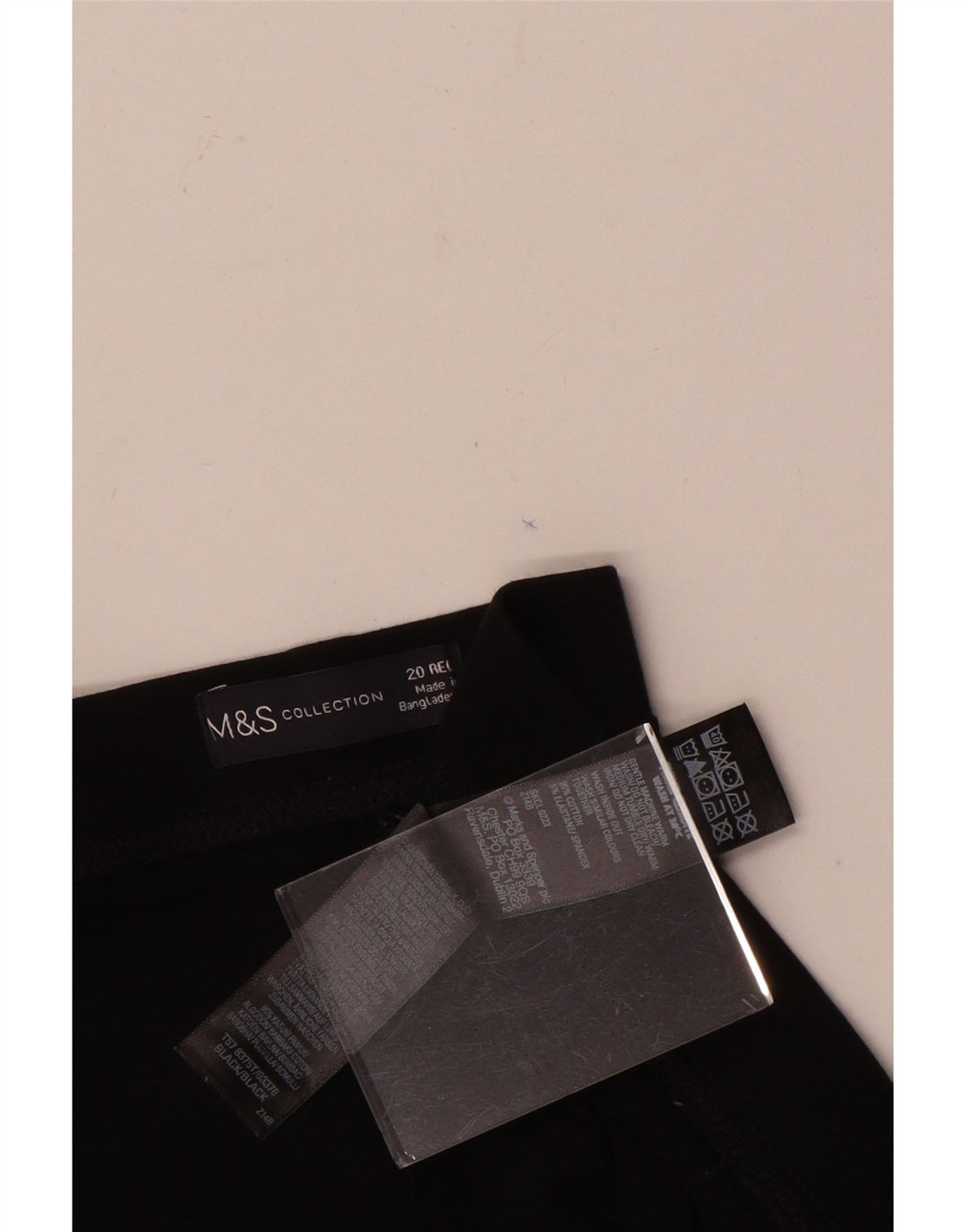 Leggings femininos Marks & Spencer UK 20 2XL algodão preto