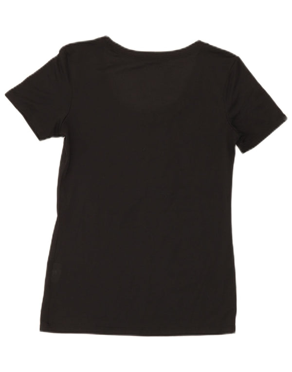 Camiseta Nike Feminina Dri Fit Graphic Top UK 10 Pequena Preta