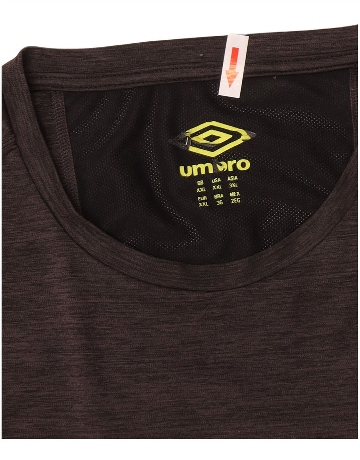 Umbro Camiseta Masculina Top 2XL Cinza Colourblock Poliéster