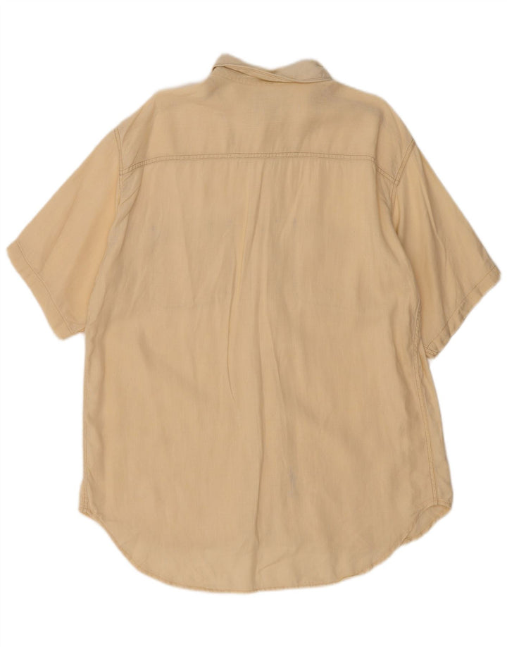 Replay Camisa masculina de manga curta XL Bege