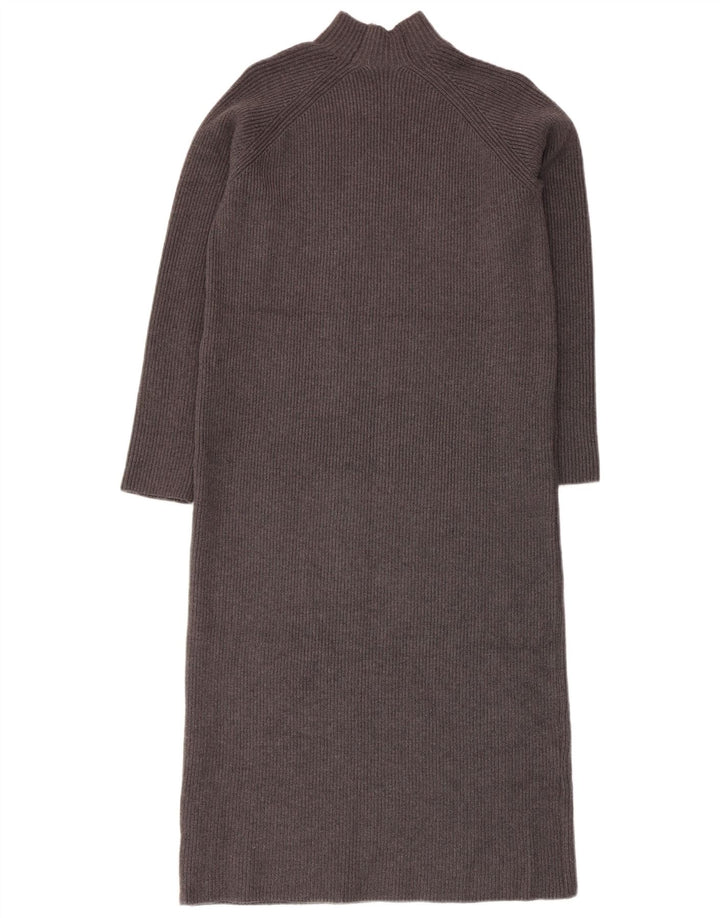 Vestido Jumper Feminino Zara Reino Unido 10 Pequeno Cinza