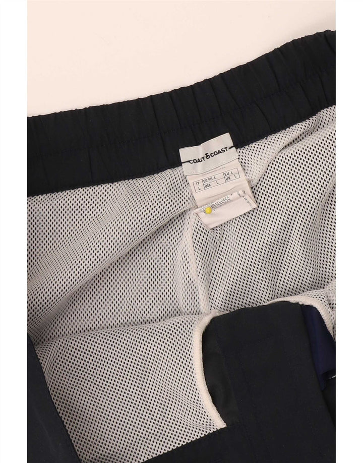 Coast Mens Graphic Natação Shorts Grande Poliéster Azul Marinho
