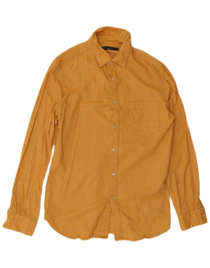 Camisa masculina French Connection XS algodão amarelo