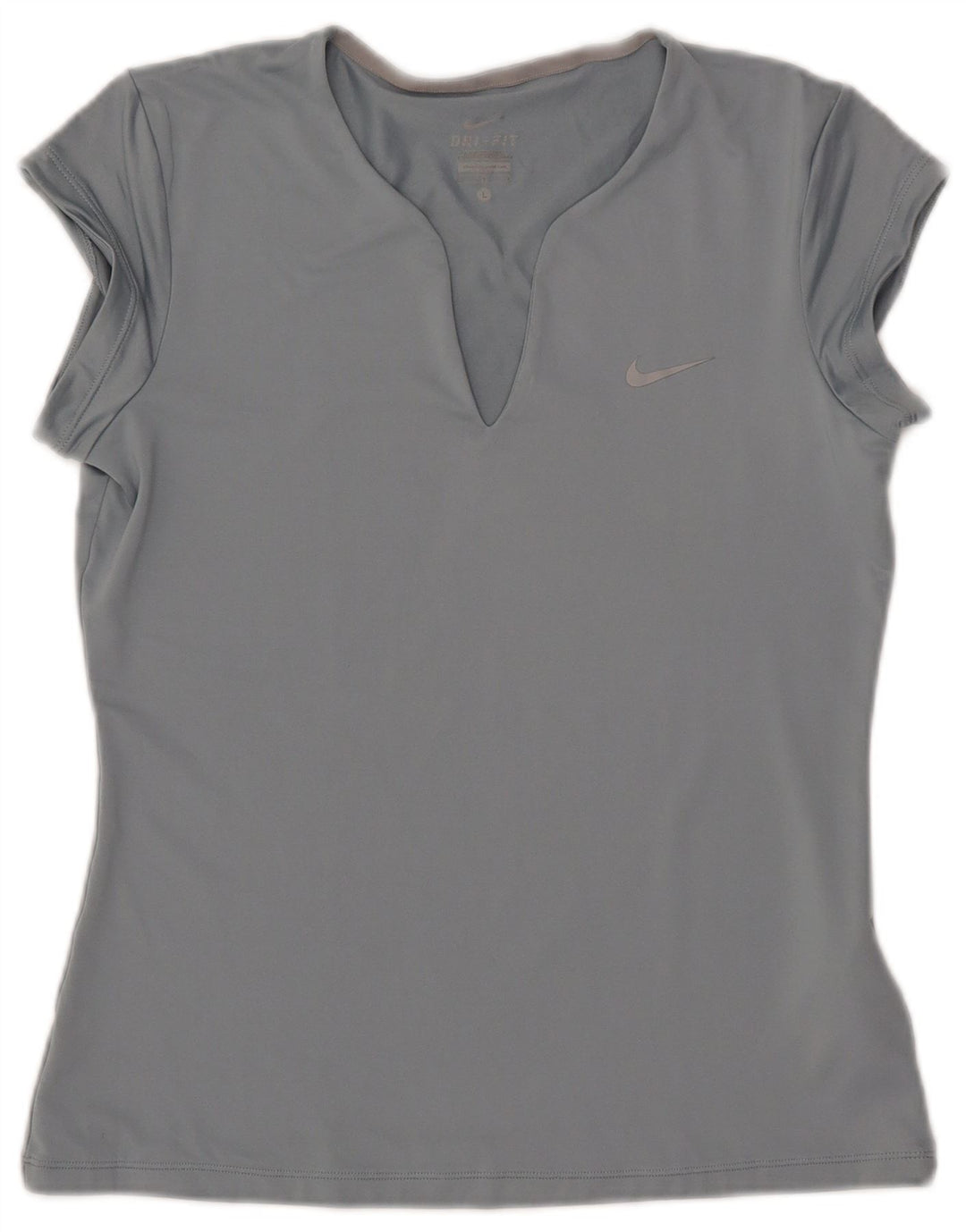 Camiseta feminina NIKE Dri Fit UK 14 grande azul poliéster
