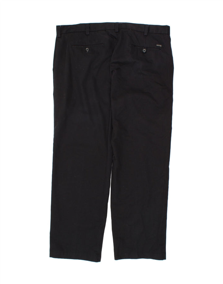 IZOD Mens Slim Fit Chino Trousers W38 L30  Black Cotton Vintage Izod and Second-Hand Izod from Messina Hembry 
