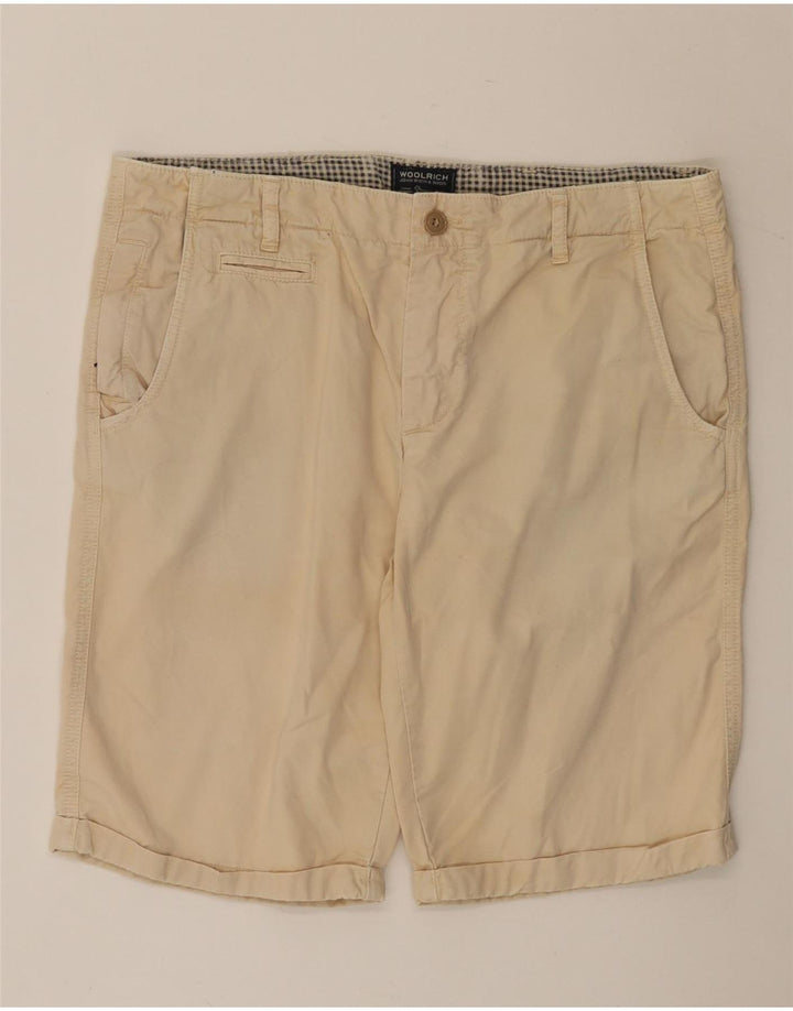 Woolrich Mens Chino Shorts W33 Médio Bege