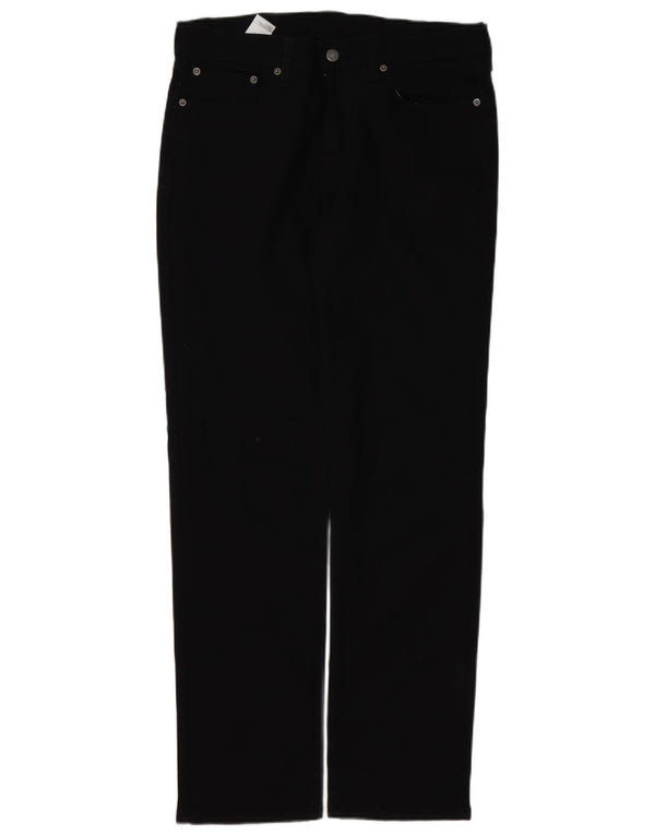 Levi's Mens 514 Straight Jeans W32 L32 Black Cotton