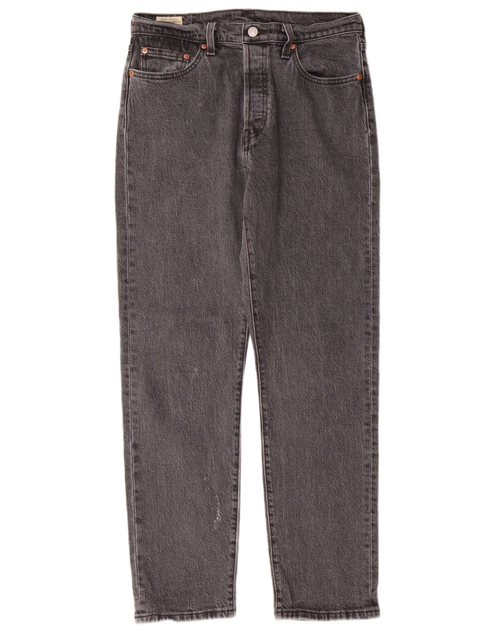 LEVI'S Masculino 501 Straight Jeans W29 L30 Algodão Cinza