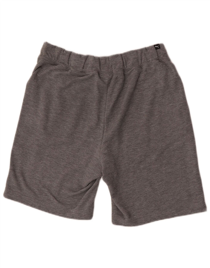 Shorts esportivos gráficos masculinos Puma cinza médio