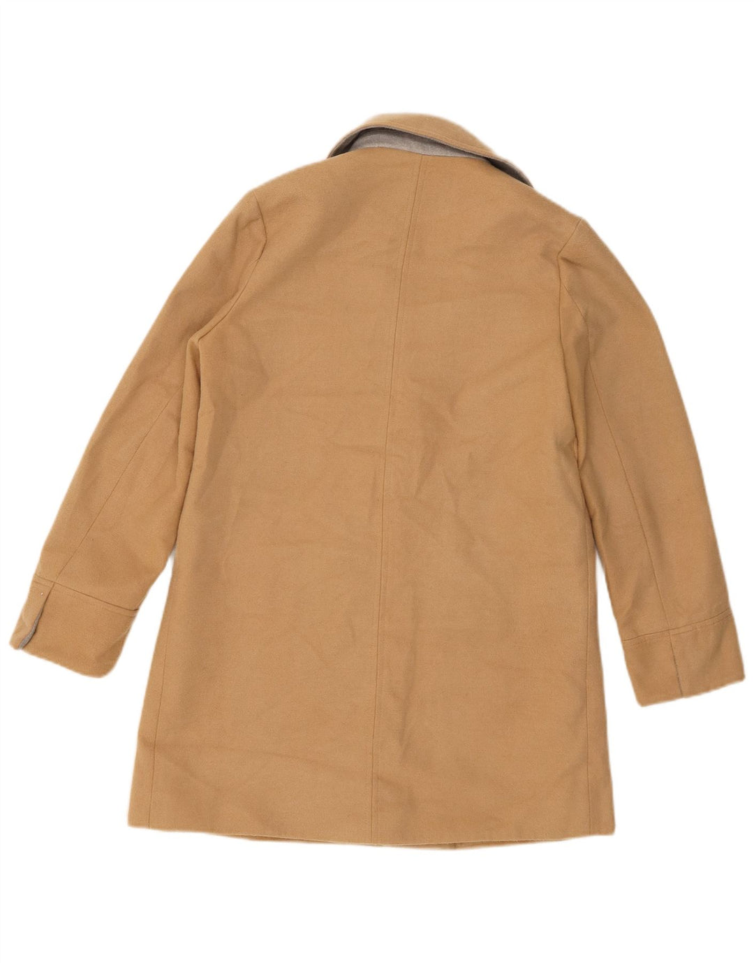 Sobretudo feminino Topshop UK 6 XS poliéster bege