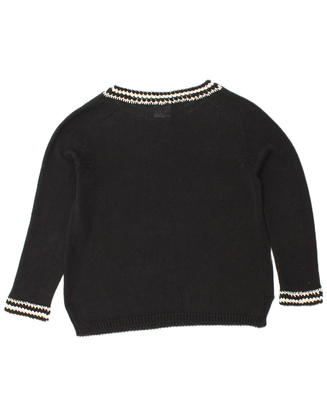 Suéter feminino MAX MARA com gola canoa e gola redonda Reino Unido 10 pequeno preto