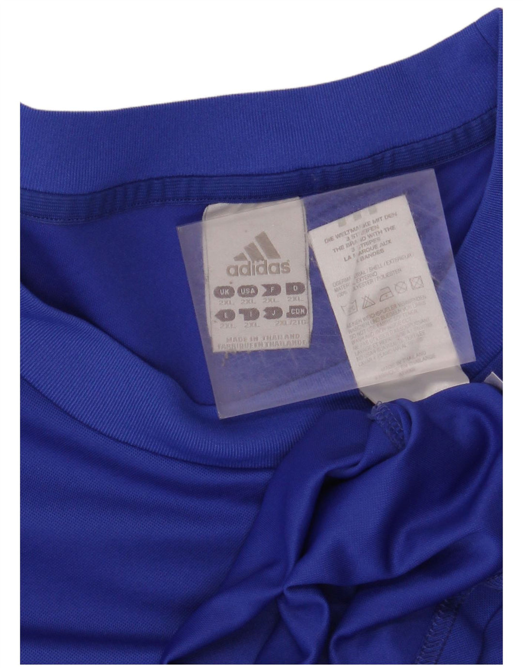 Camiseta Adidas Masculina Climalite Top 2XL Azul Poliéster