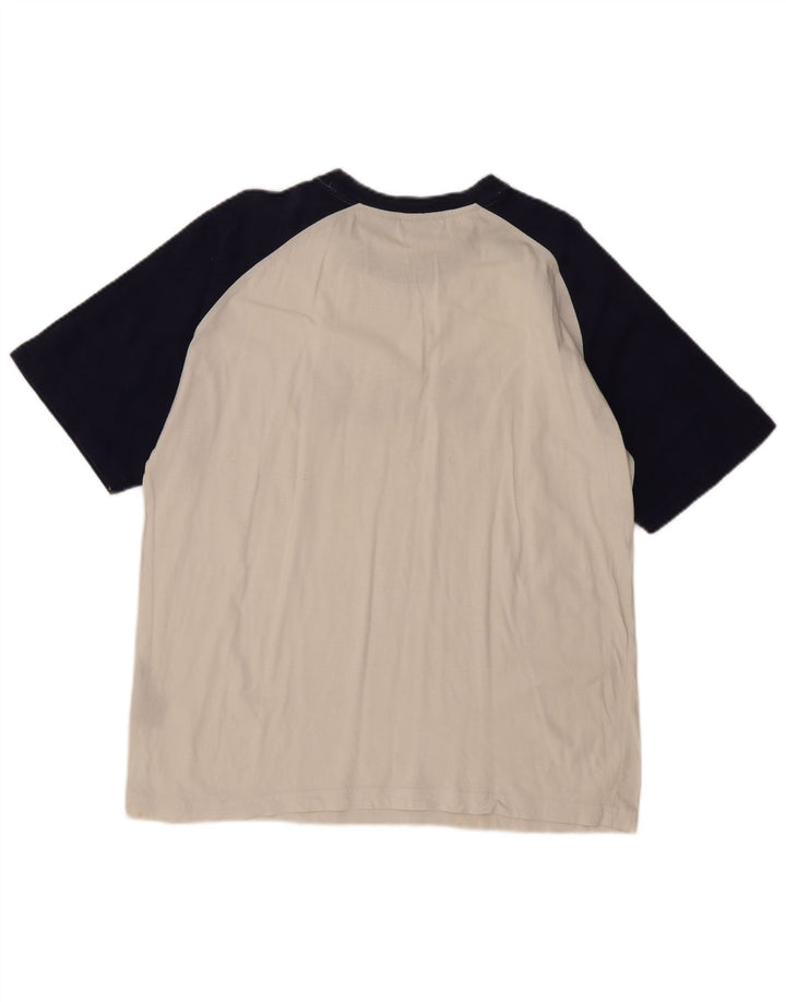 Camiseta masculina gráfica FILA Top grande de algodão colorido branco