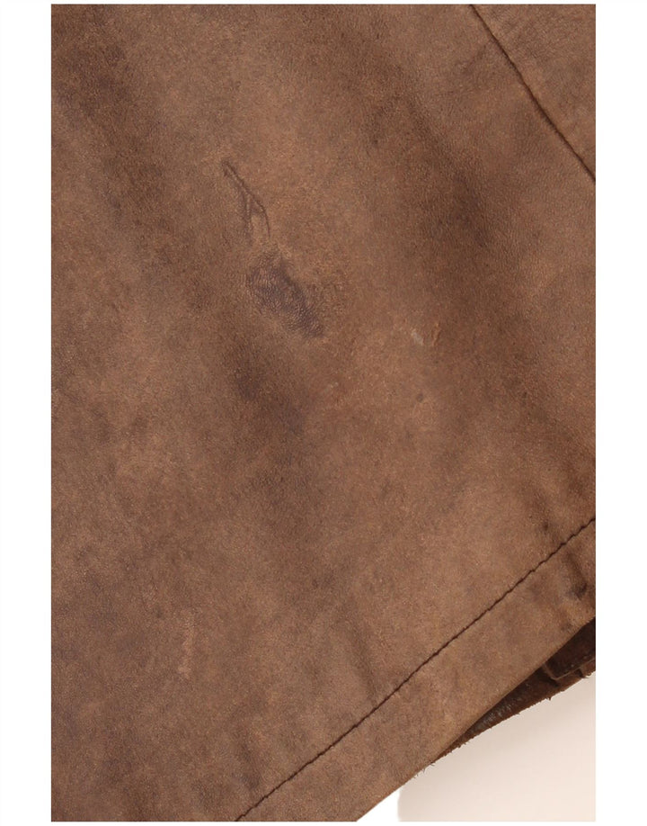 Casaco de couro masculino PIERCE ARROW EU 54 2XL marrom