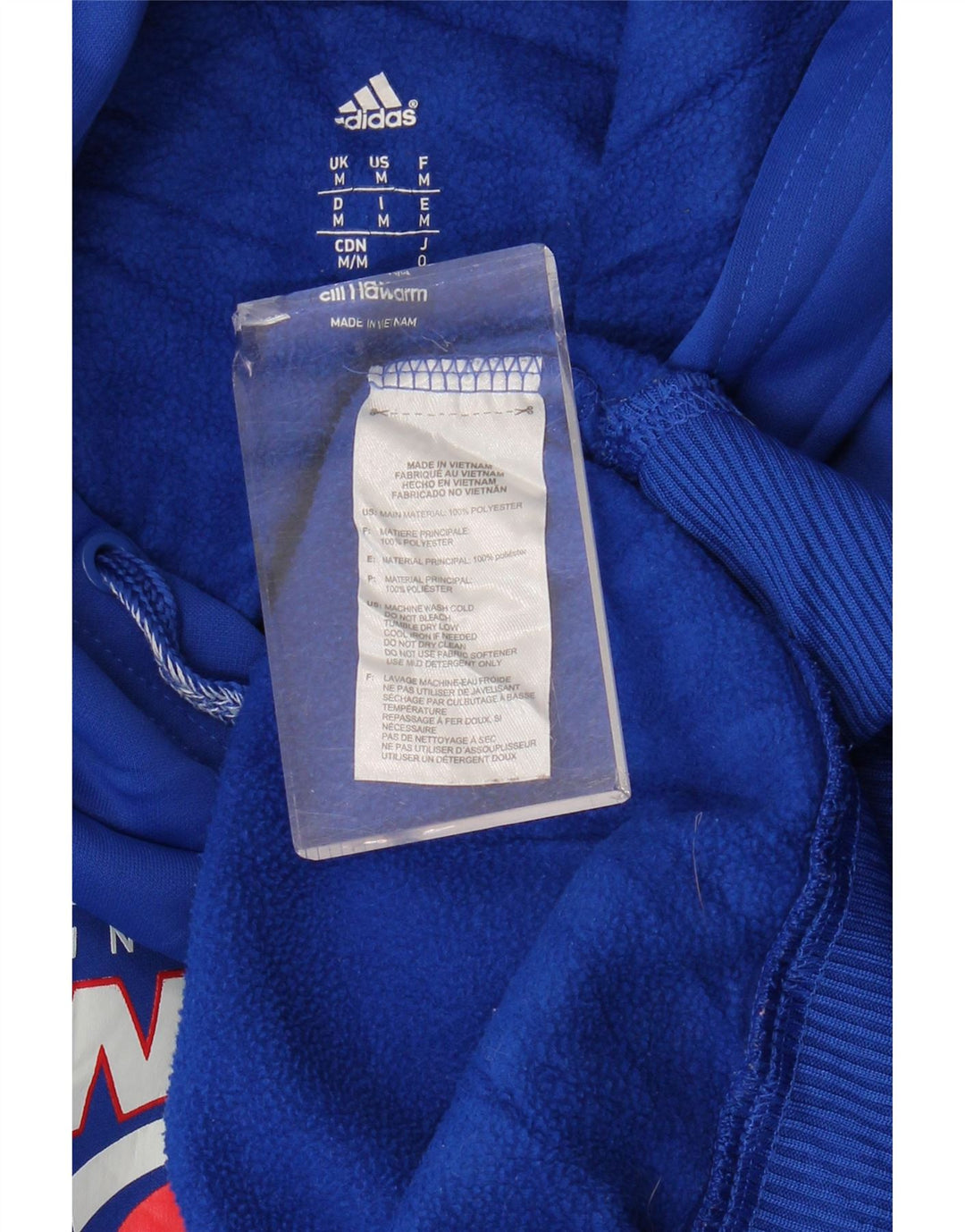 Adidas Mens Panthers Graphic Hoodie Jumper Médio Azul Poliéster