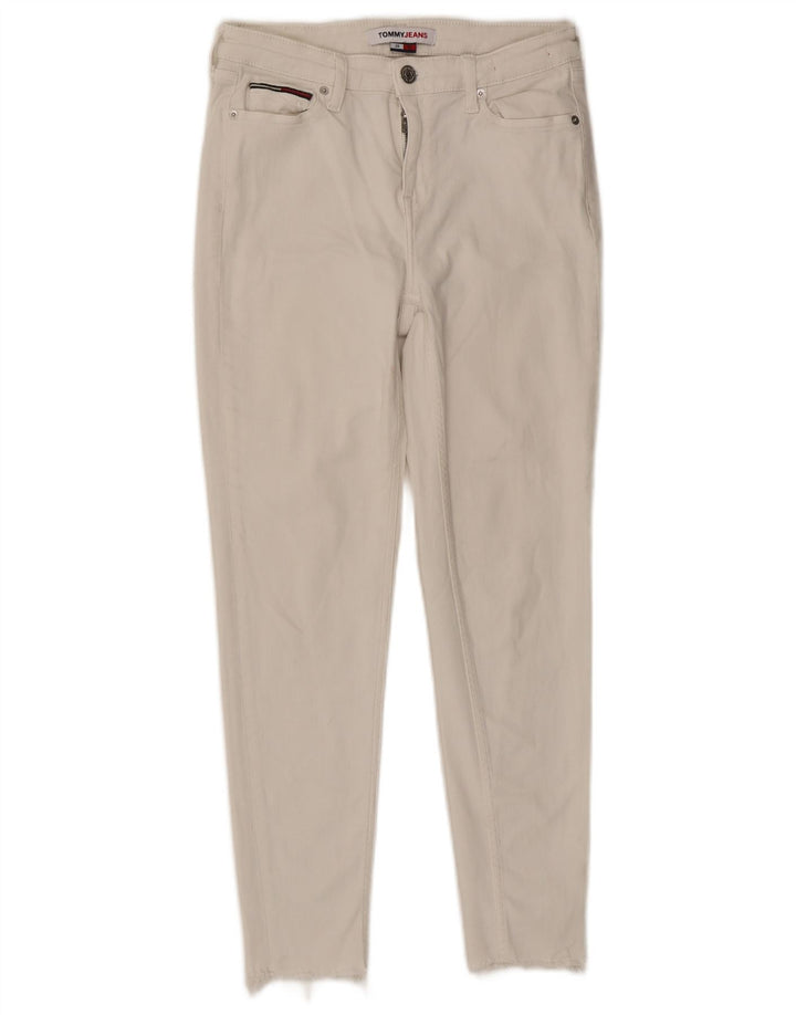 Jeans cropped feminino Tommy Hilfiger W28 L25 algodão branco