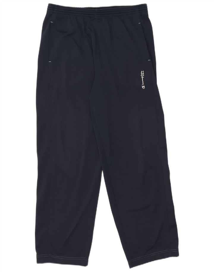 Calça de treino masculina Champion grande poliéster azul marinho