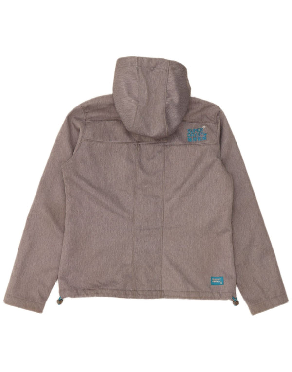 Jaqueta corta-vento masculina SUPERDRY The Windtrekker com capuz Reino Unido 42 XL cinza