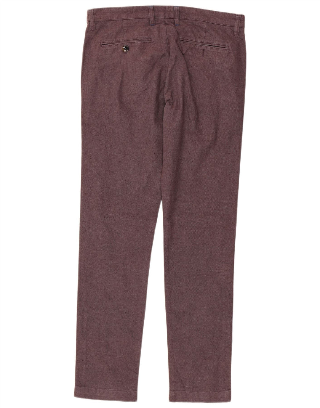 Calça masculina slim Ted Baker W32 L32 algodão marrom