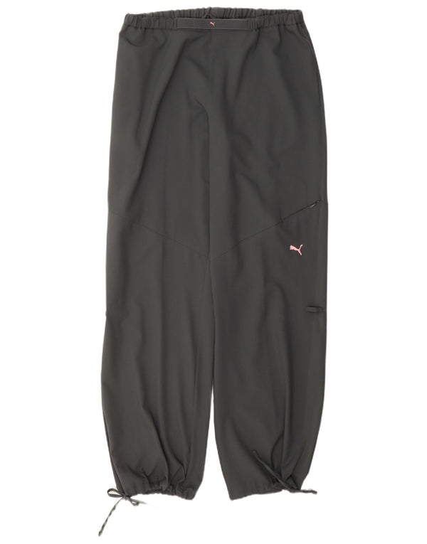 Calça esportiva feminina Puma Loose Fit Joggers UK 14 grande cinza poliéster