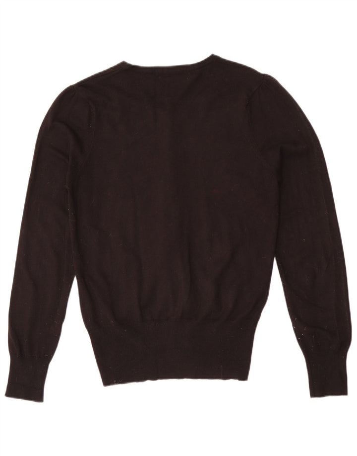 Suéter cardigã feminino Marks & Spencer Reino Unido 8 pequeno preto