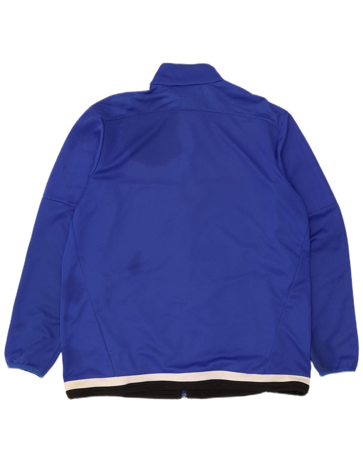 Adidas Mens Climacool Tracksuit Top Jaqueta Grande Azul Colorblock Poliéster
