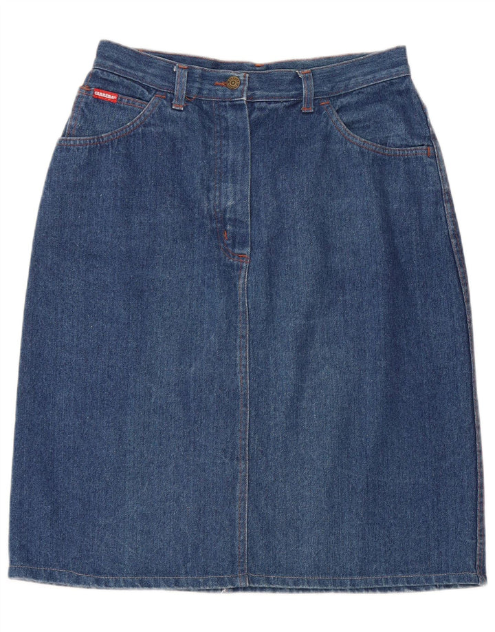 Saia jeans feminina CARRERA W32 grande algodão azul