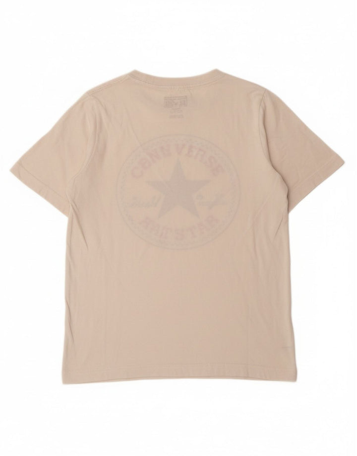 Camiseta gráfica CONVERSE Boys 10-11 anos médio algodão branco