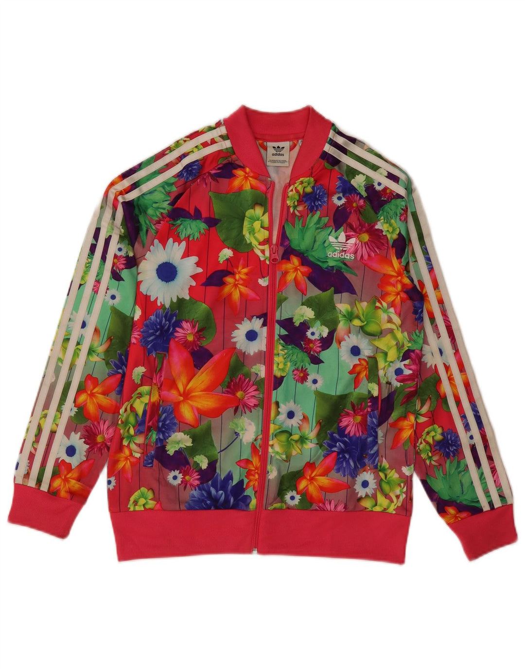 ADIDAS Meninas Treino Top Jaqueta 12-13 Anos Multicolorido Floral