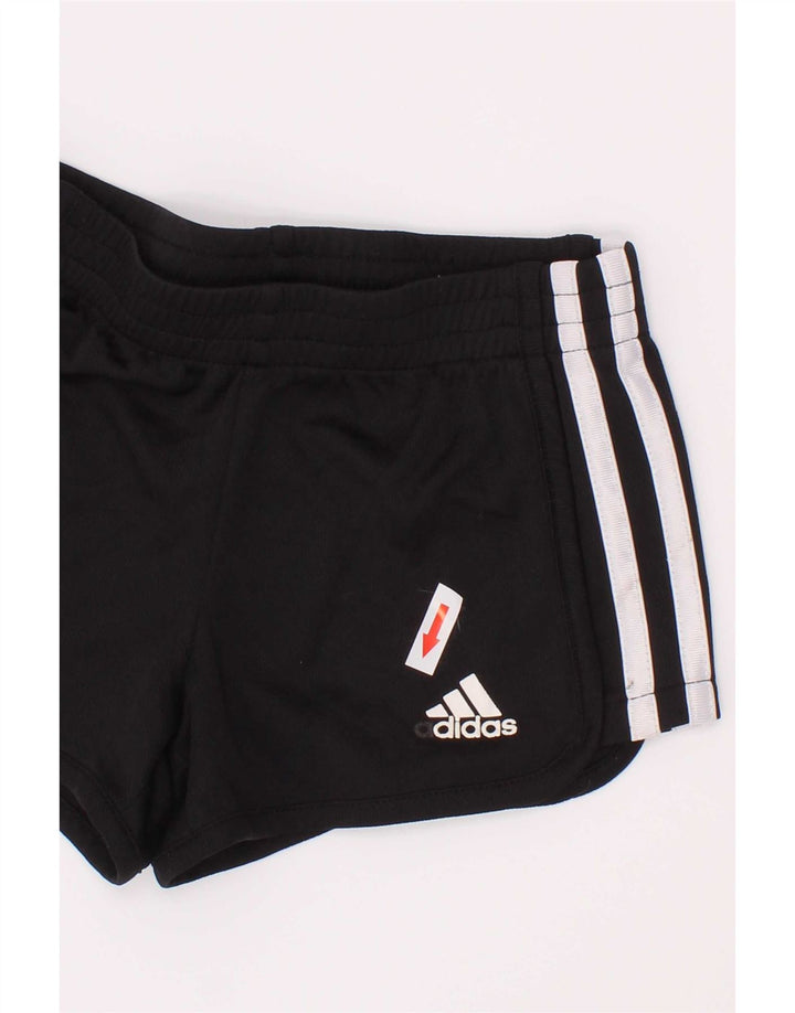 Shorts esportivos femininos Adidas 3-4 anos poliéster preto