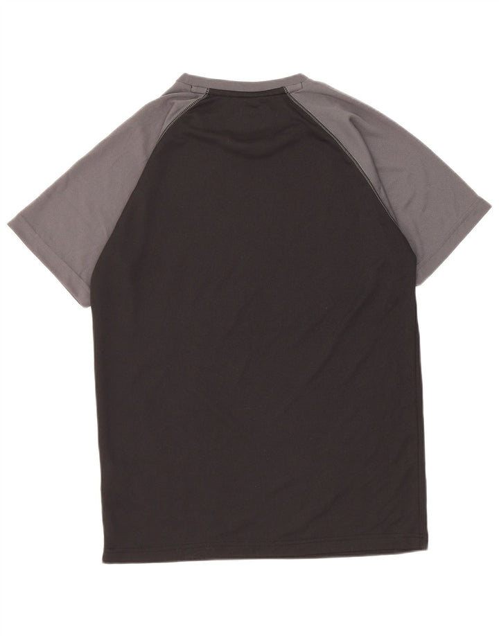 Camiseta masculina Mountain Warehouse Top médio preto colorblock poliéster