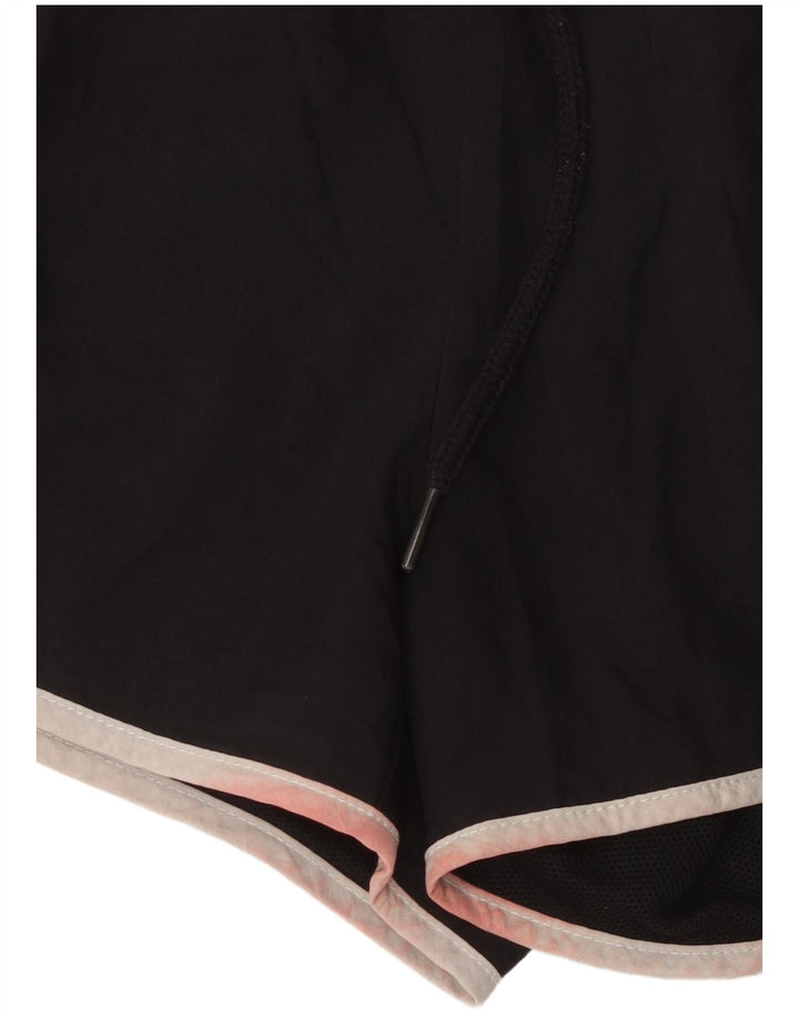 Shorts esportivos femininos Nike UK 10 pequenos poliéster preto